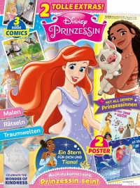 Die Disney Prinzessin Jubilums-Ausgabe enthlt als besonderes Highlight zwei berraschungsextras  2023 Egmont Ehapa Media / Disney